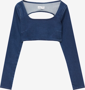 Pull&Bear Shirt in Blauw: voorkant