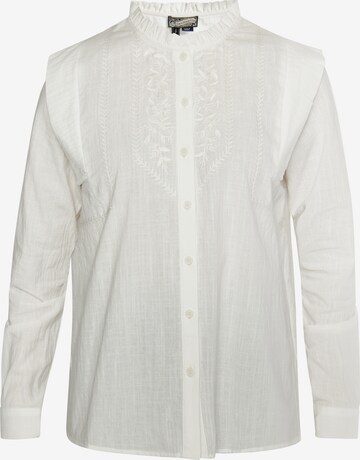 DreiMaster Vintage Blouse in White: front