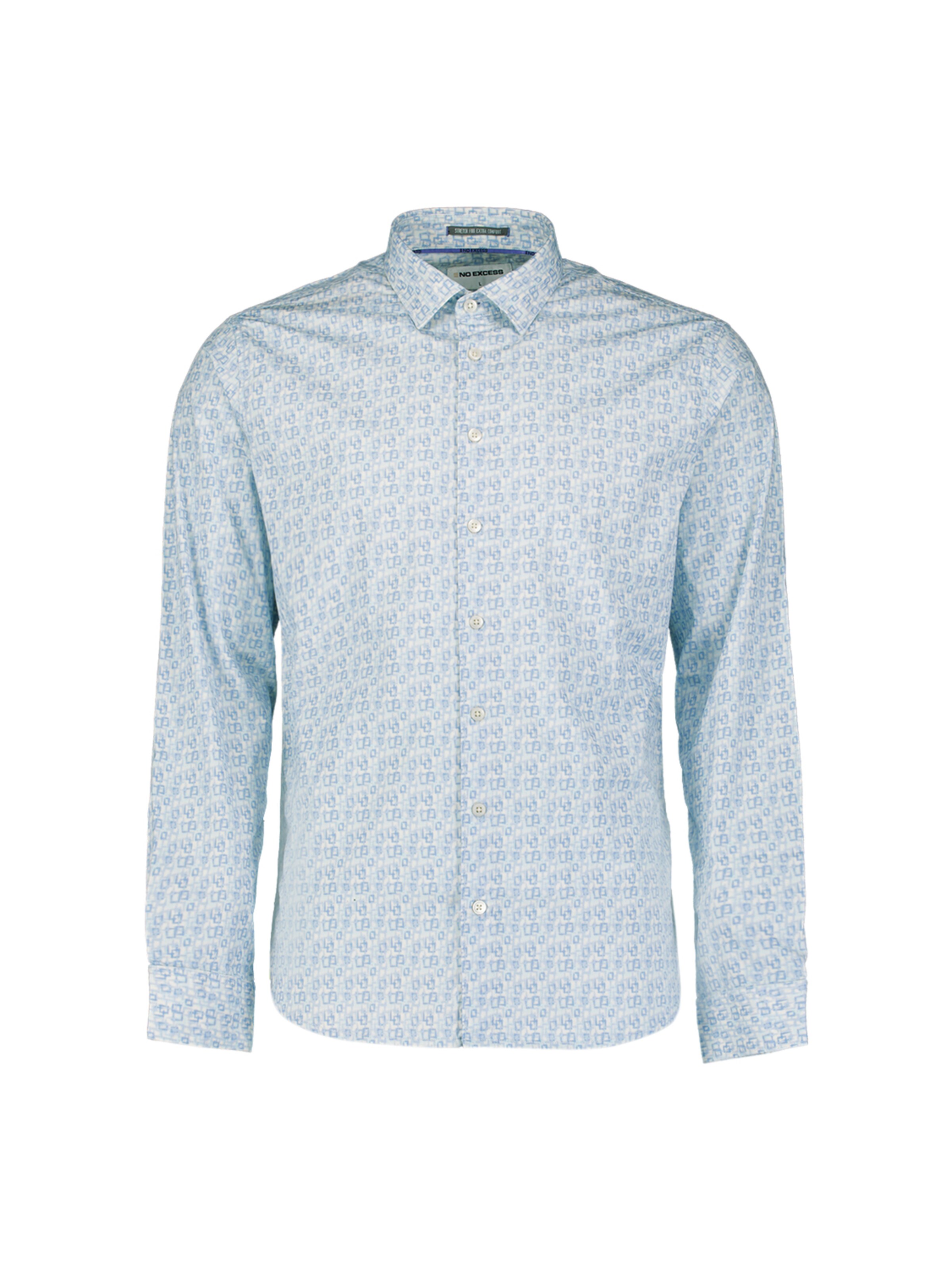 No Excess Button Up Shirt in Pastel blue / White, Item view