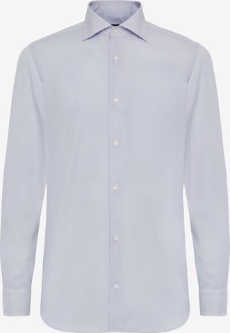 Boggi Milano Slim Fit Forretningsskjorte i blå: forside
