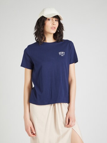 GANT T-Shirt (GOTS) in Blau: Vorderseite