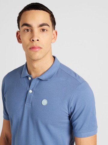 KnowledgeCotton Apparel Shirt 'ROWAN' in Blue