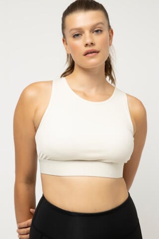 Studio Untold Bralette Bra in White: front