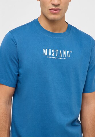 MUSTANG T-Shirt 'Style Austin' in Blau