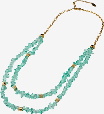 THE GEM STORIES JEWELRY Ketju 'Ocean Chip Necklace' värissä sininen: etupuoli