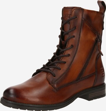 TT. BAGATT Lace-Up Ankle Boots 'Ronja' in Brown: front