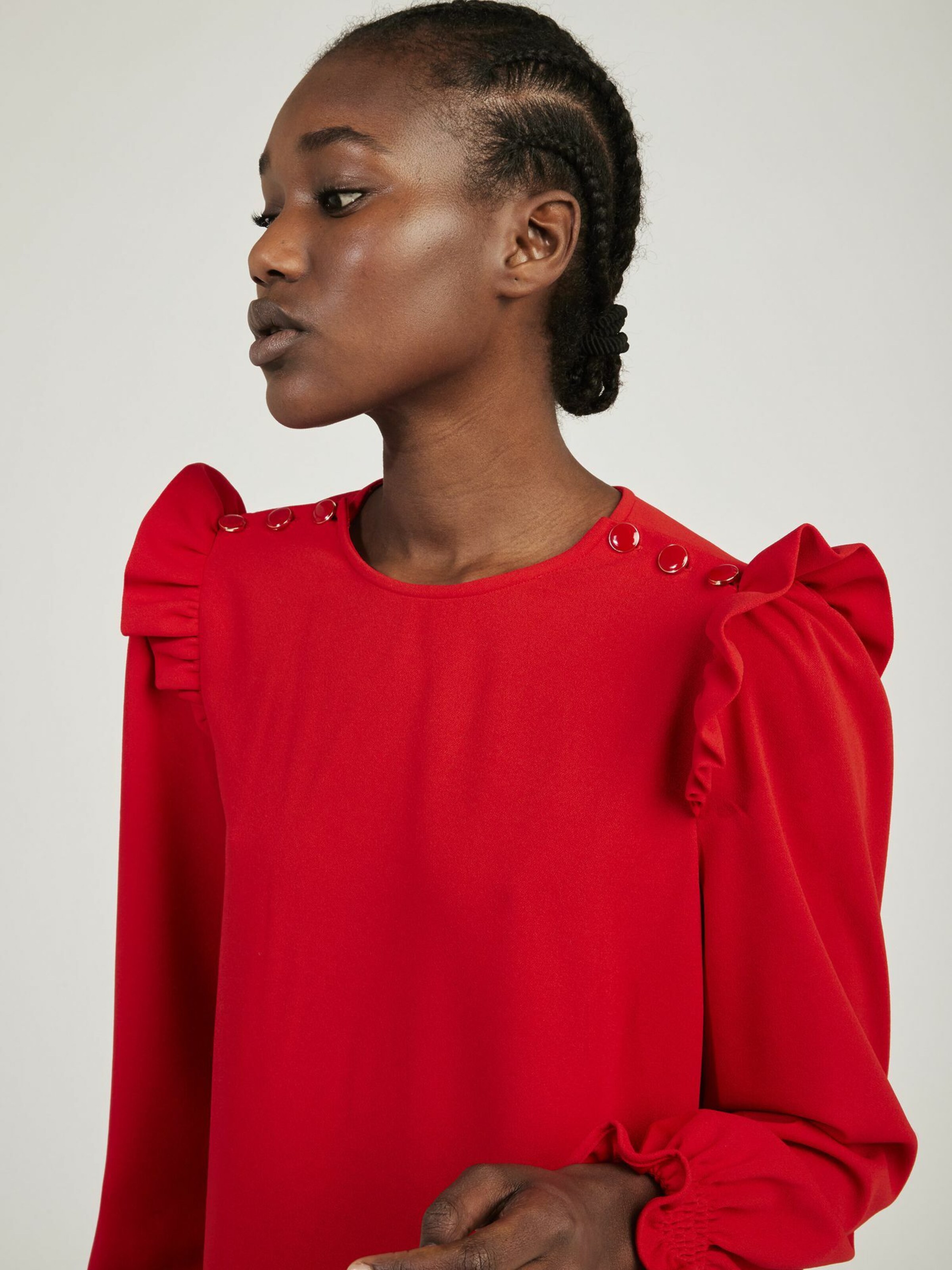 Frauen Kleider NAF NAF Kleid 'Zoe' in Rot - UK09219 Frauen Kleider NAF NAF Kleid 'Zoe' in Rot - UK09219