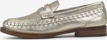 BRONX Moccasins in Gold: front