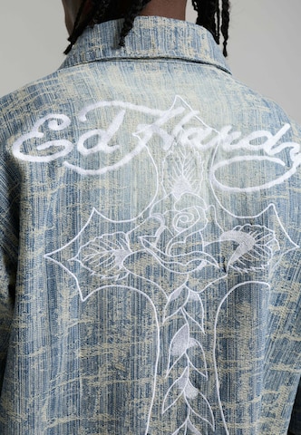 Ed Hardy Классический крой Рубашка в Синий