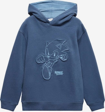 MANGO KIDS Sweatshirt 'Sonic' in Blauw: voorkant