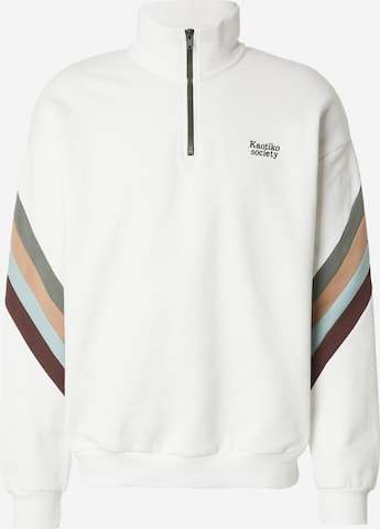 KaotikoSweater majica 'WALKER SOCIETY' - bež boja: prednji dio