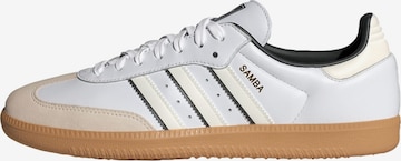 Baskets basses 'Samba' ADIDAS ORIGINALS en blanc : devant