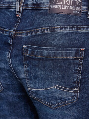 CECIL Slimfit Jeans 'Scarlett' in Blauw