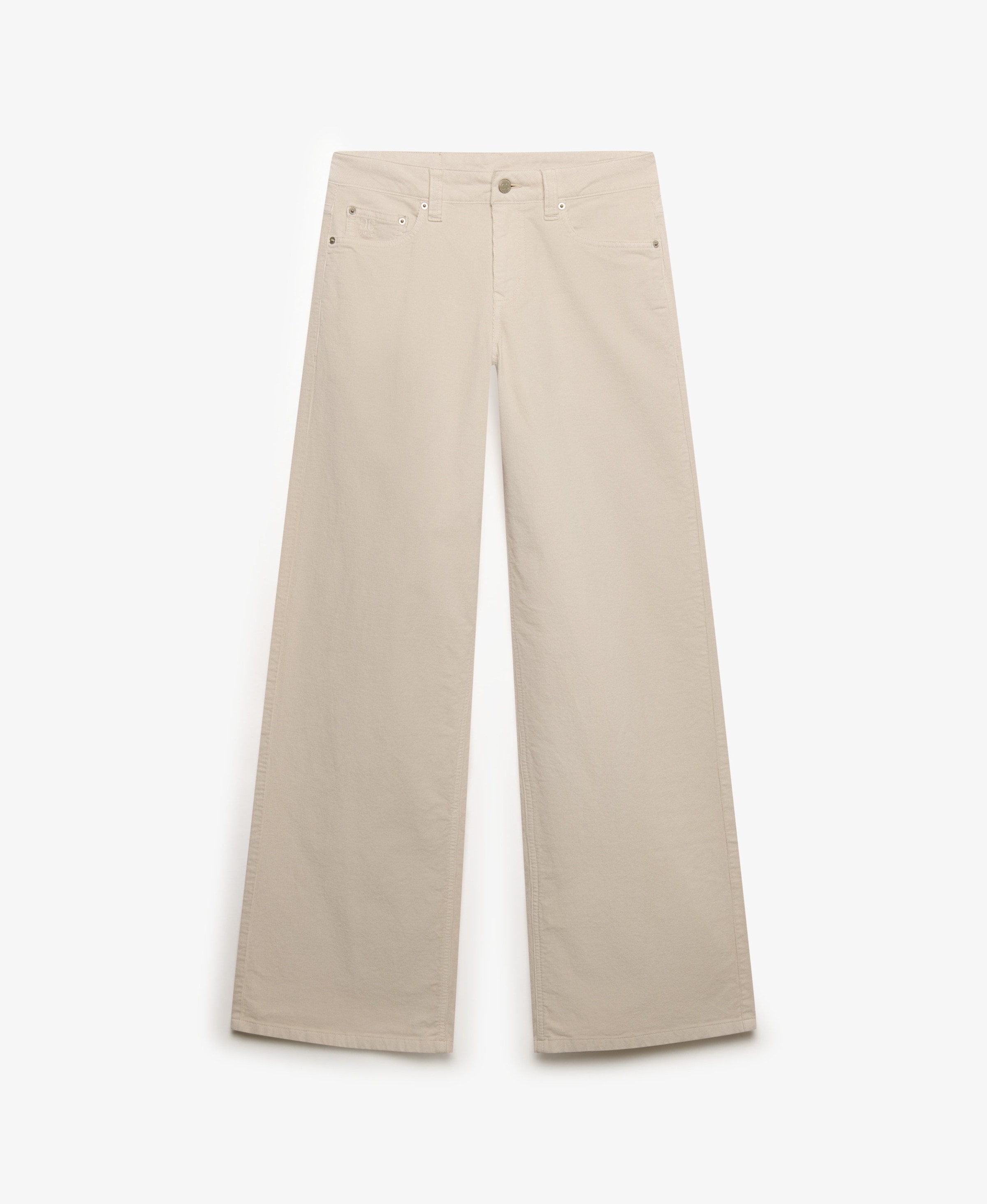 Superdry & Co Pantalon en crème, Vue avec produit