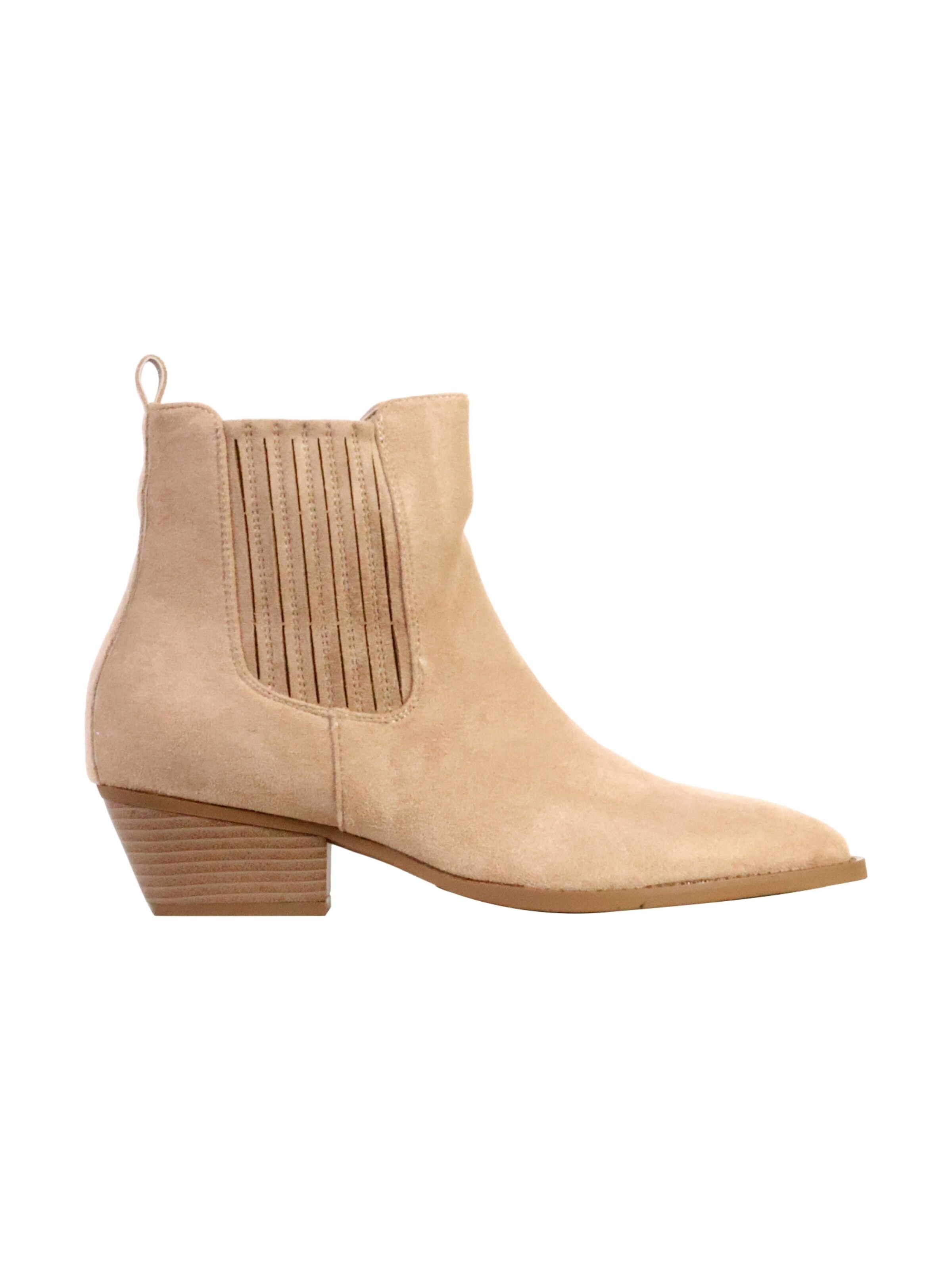 Bottines 'LBS-Stiefeletten mit Reißverschluss' Super Mode en beige