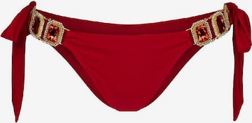 Moda Minx Долнище на бански тип бикини в червено: отпред