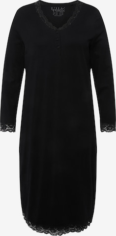 Ulla Popken Nightgown in Black: front