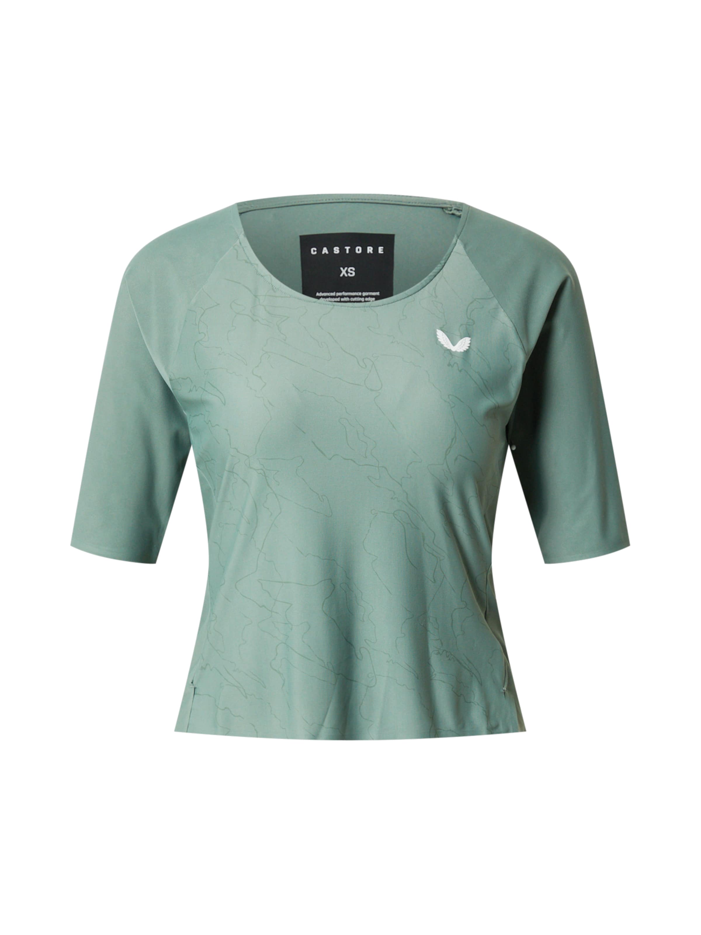 Tricou de la Castore pe verde: față