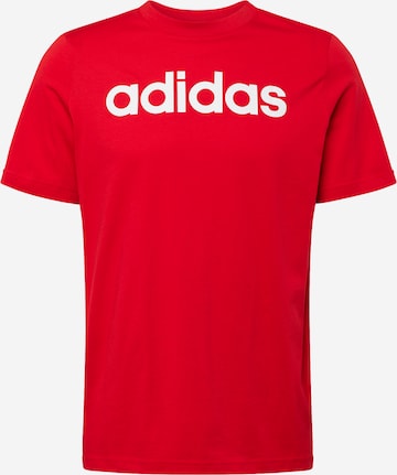 Maglietta 'Essentials' di ADIDAS SPORTSWEAR in rosso: frontale