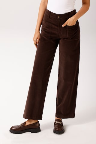 PETROL Wide leg Pants in Brown