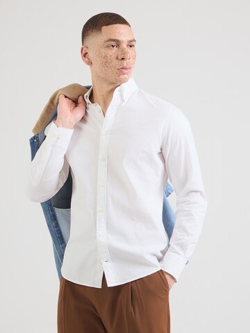 Hackett London Slim fit Skjorta i vit: framsida