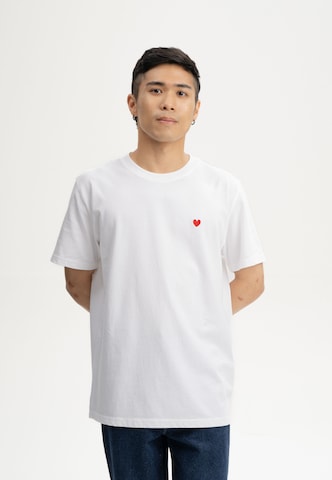 MELA - Camisa 'Pravin' em branco: frente