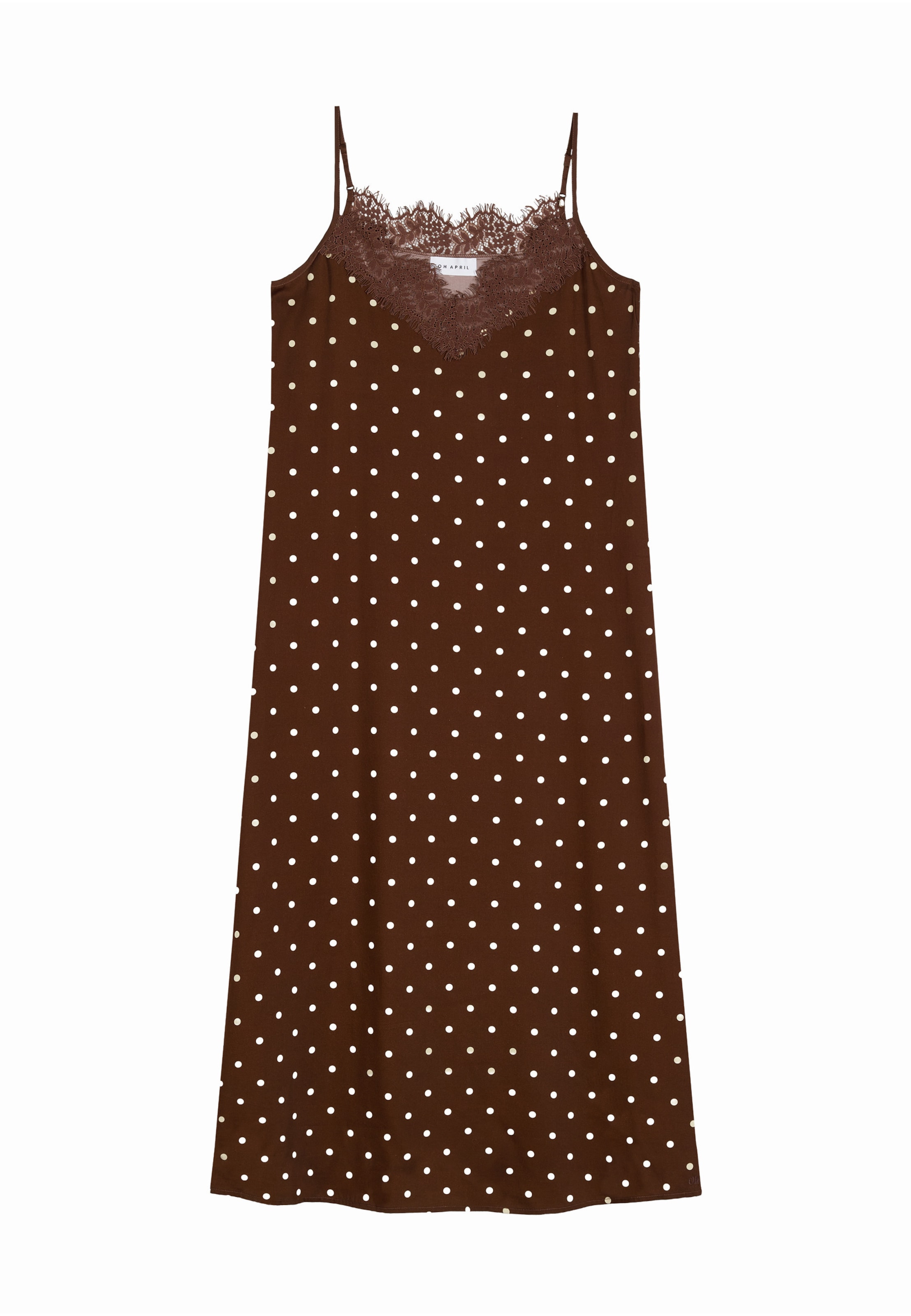 OH APRIL - Vestido 'Alma' en marrón: frente