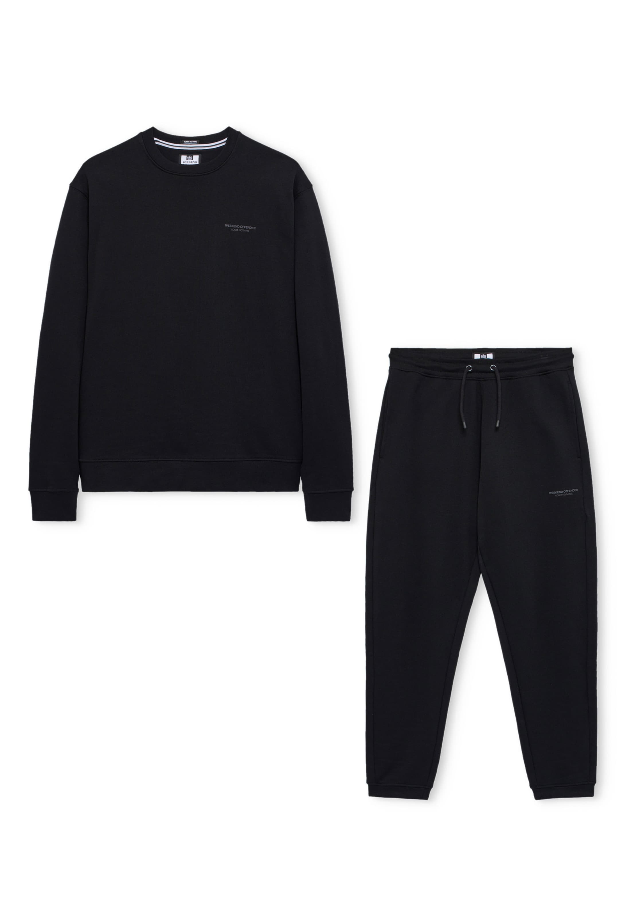 Weekend Offender Sweatsuit in Black: front