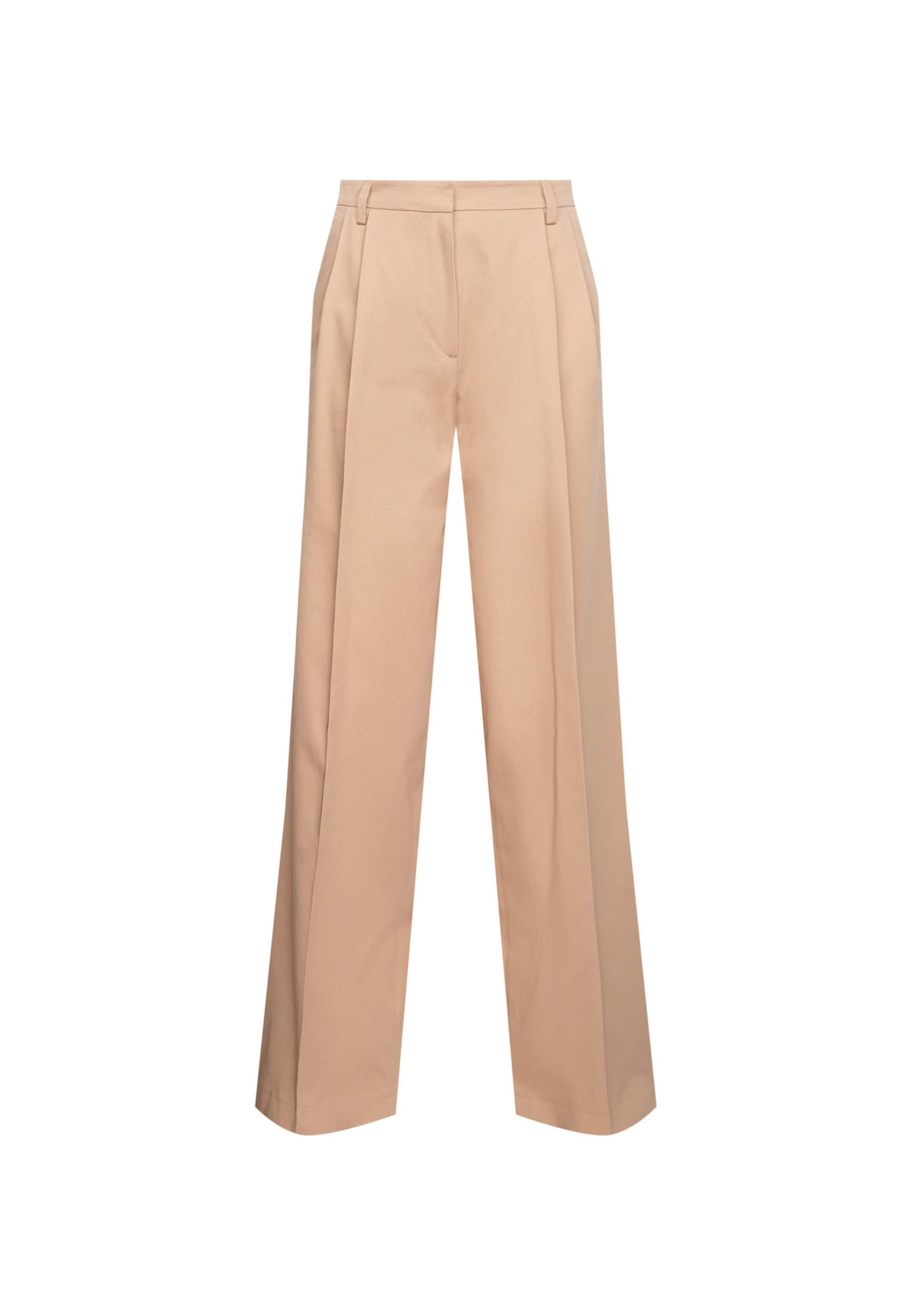 SEIDENSTICKER Regular Trousers 'Uni' in Beige