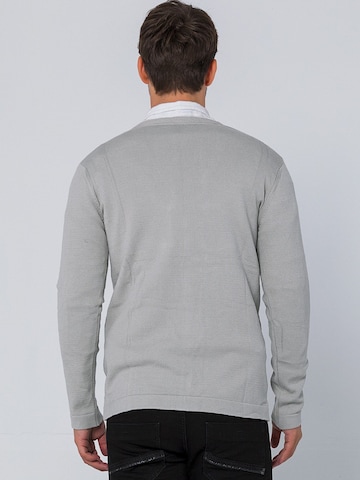 Ron Tomson Knit Cardigan in Grey