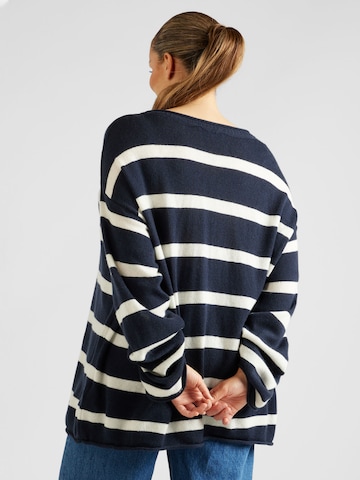 Pull-over oversize Tommy Hilfiger Curve en bleu