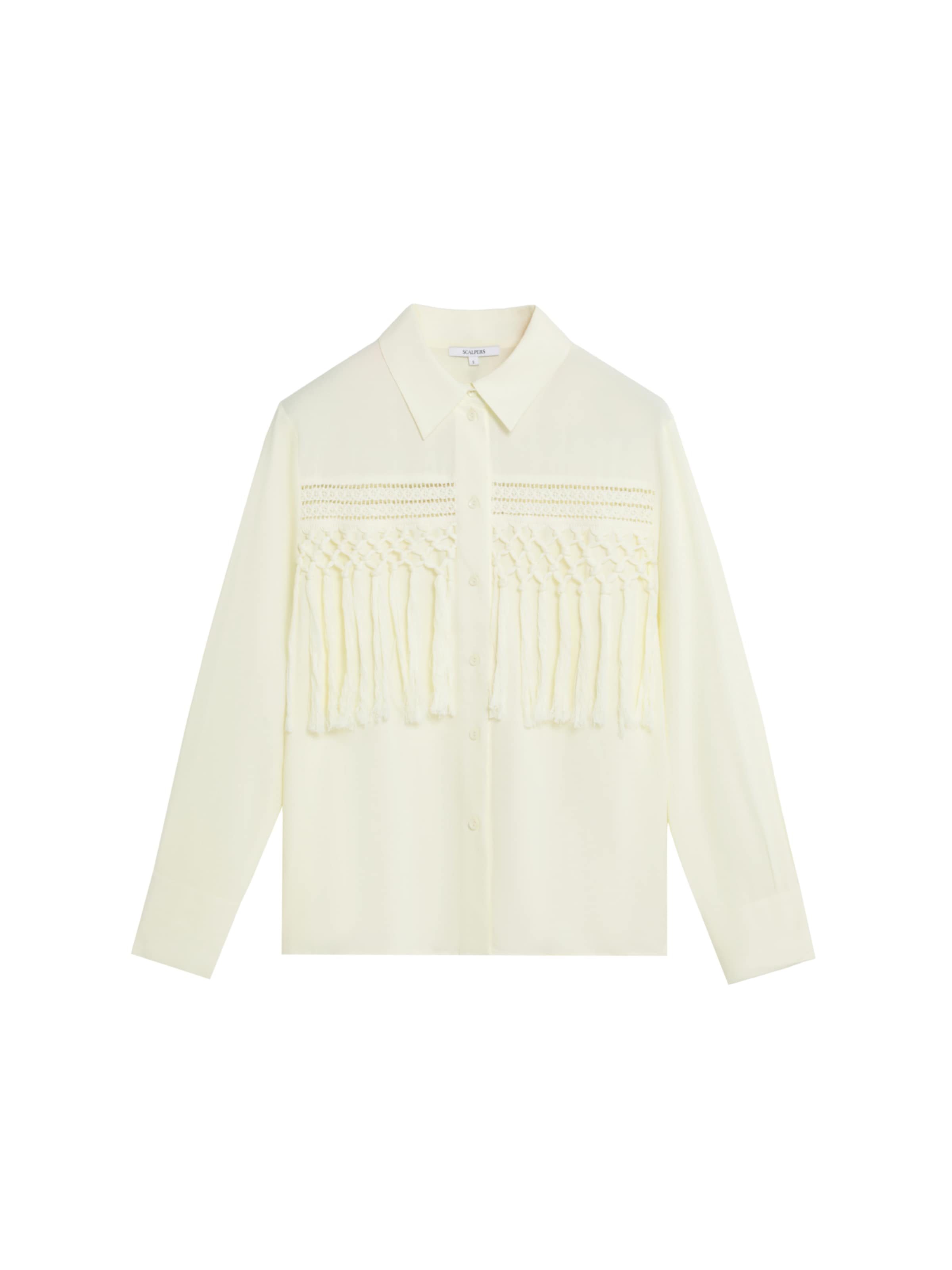 Scalpers Fringes Shirt ' ' in Beige: Vorderseite