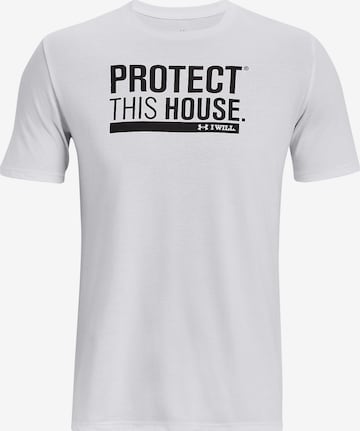 UNDER ARMOUR Performance Shirt in White: front