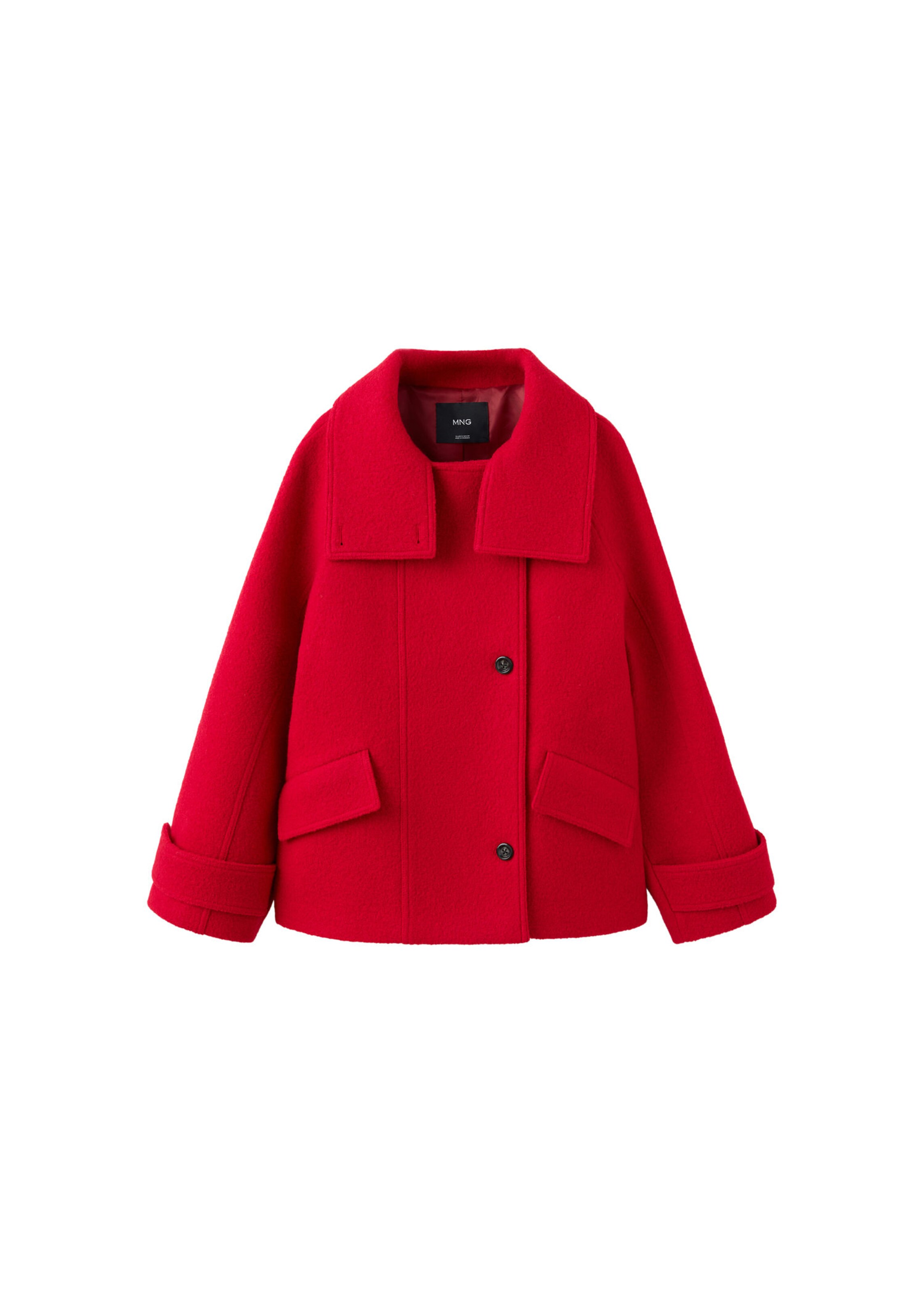 MANGO Between-Seasons Coat 'SHOPER' in XXS in Red, Item view
