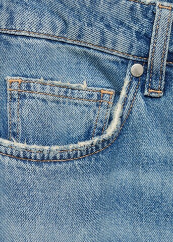 MANGO Wide Leg Jeans 'Aba' in Blau