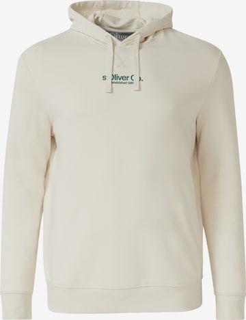 Sweat-shirt s.Oliver en beige : devant