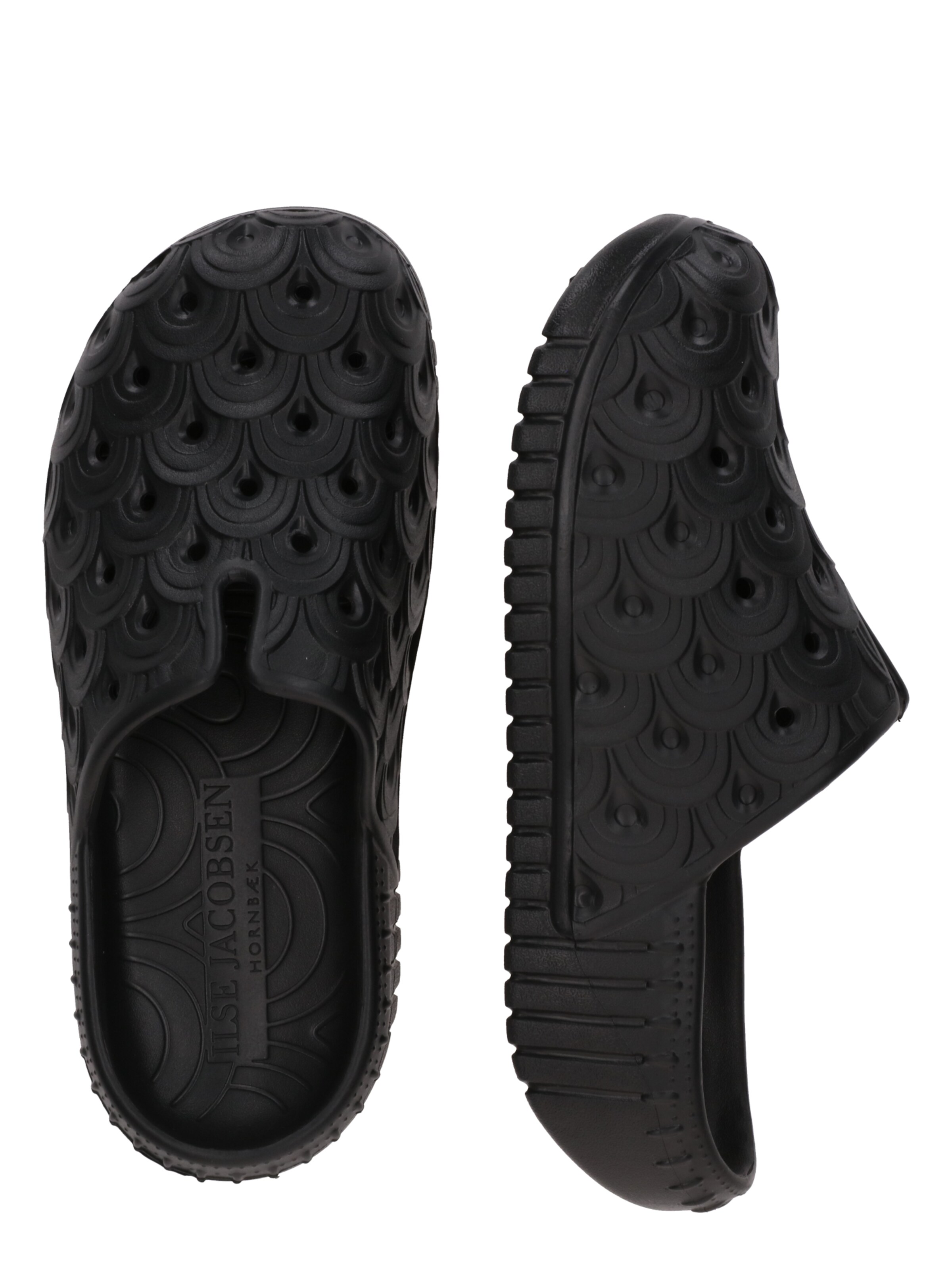 ILSE JACOBSEN Træsko 'Birch' i sort