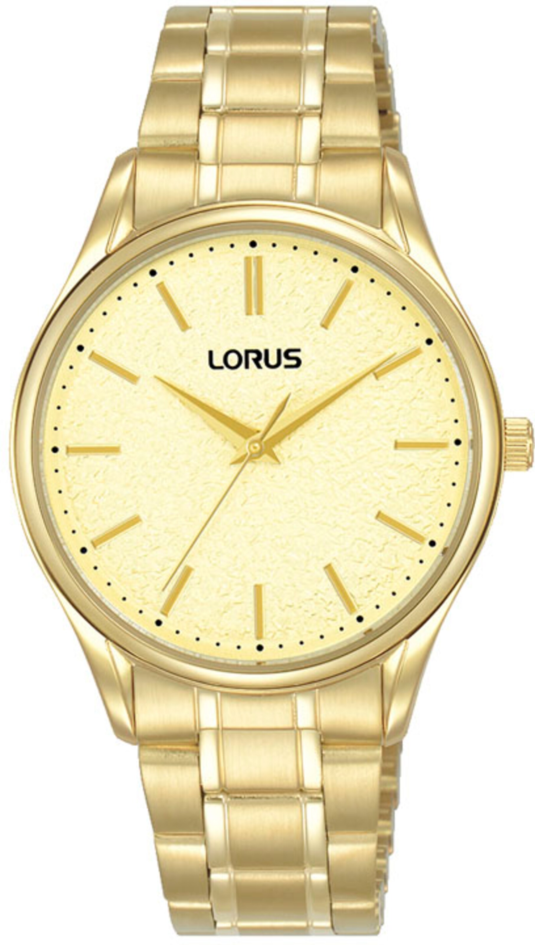 LORUS Analog Watch in Gold: front