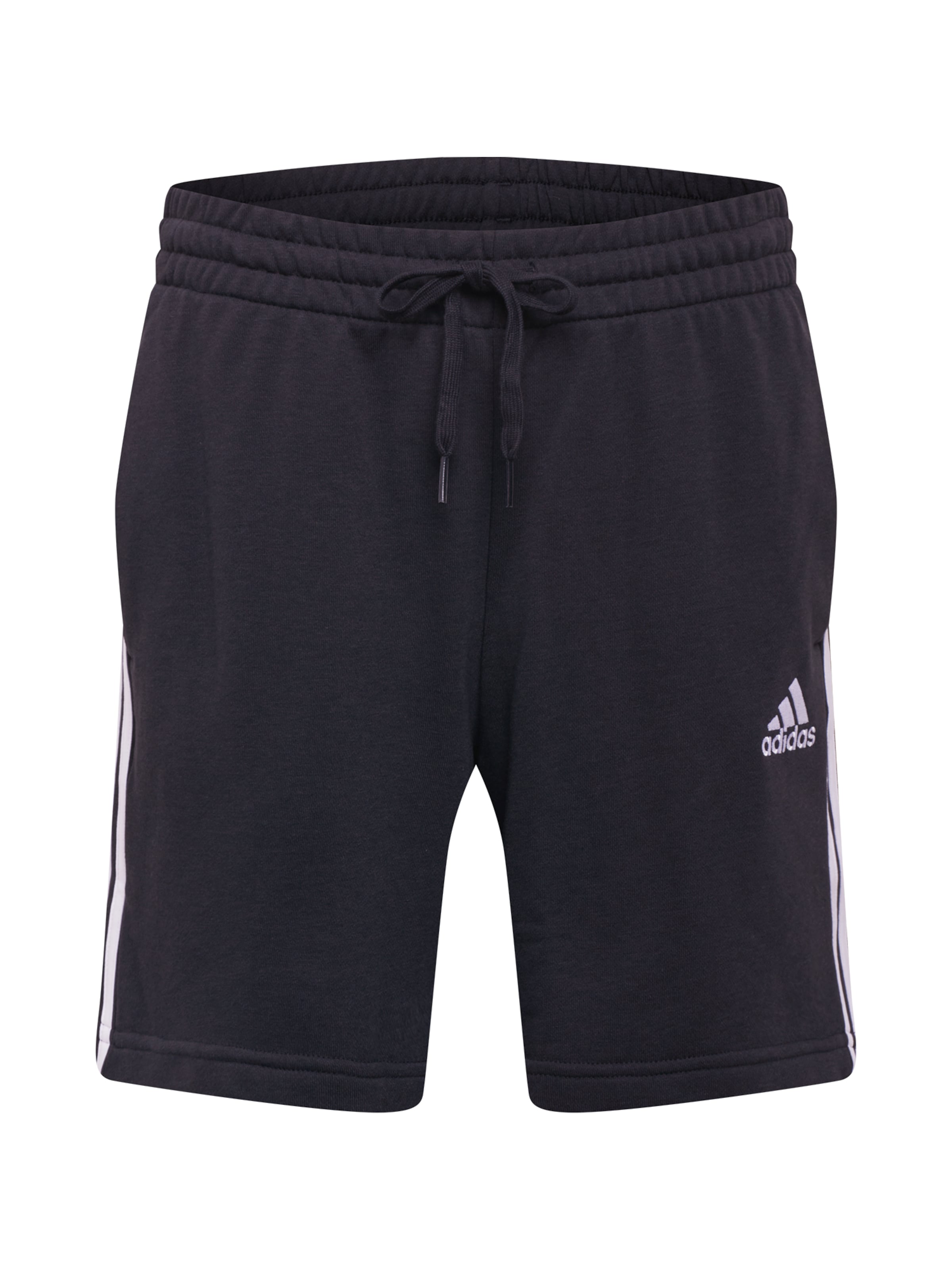 ADIDAS SPORTSWEAR Regularen Športne hlače 'Essentials' | črna barva: sprednja stran