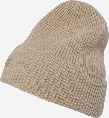 Calvin Klein Jeans - Gorros 'ARCHIVE' em bege: frente