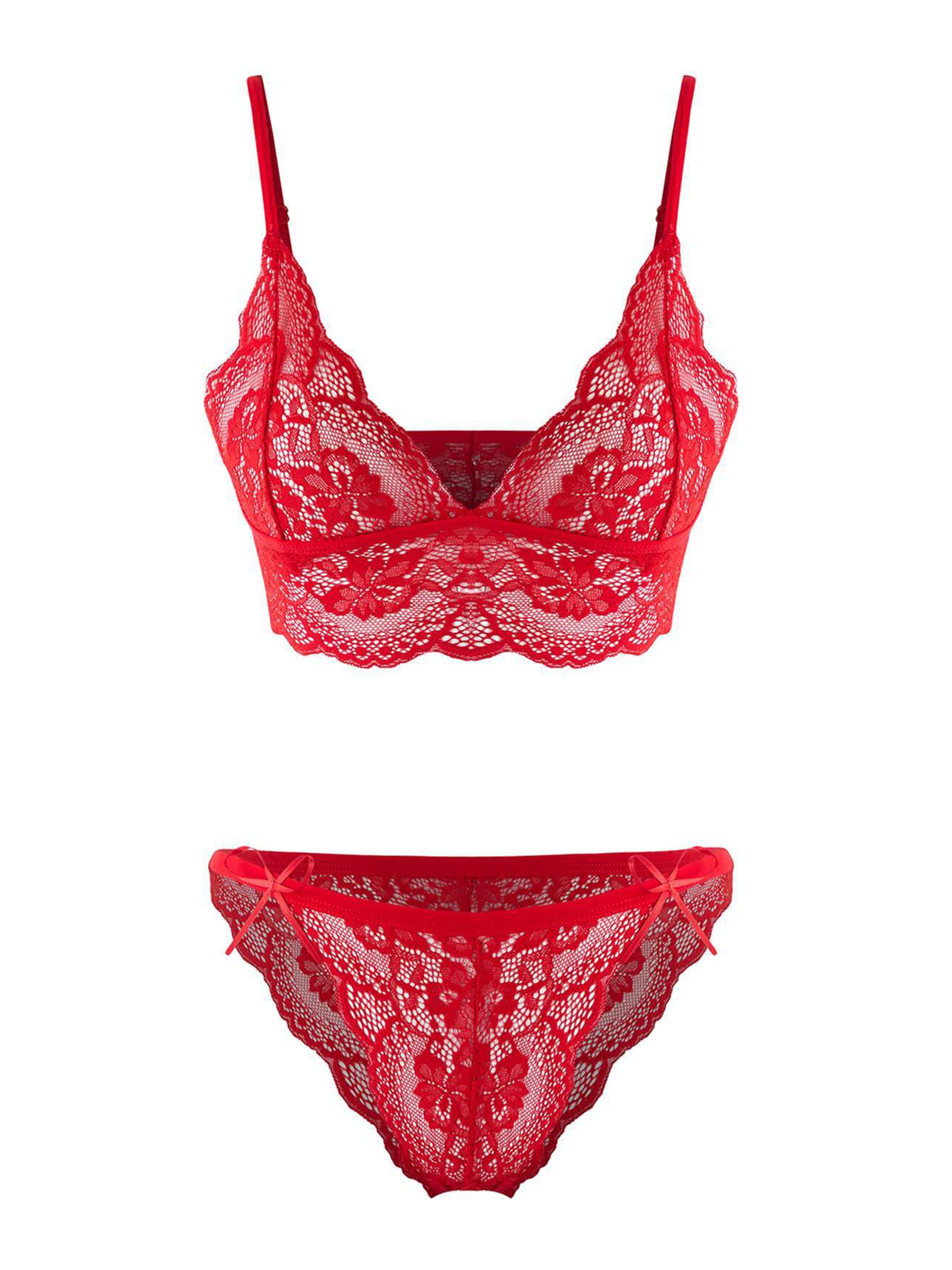 Trendyol Alusasusetti värissä punainen: etupuoli