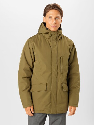 LEVI'S ® Regular fit Winterjas 'WOODSIDE' in Groen: voorkant