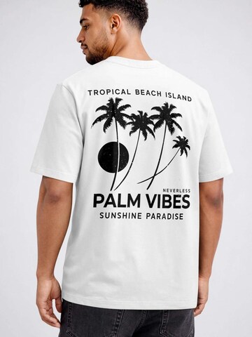 Neverless Shirt 'Palm Vibes' in White