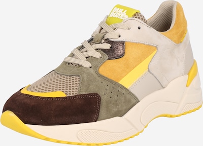 BULLBOXER Sneaker in beige / goldgelb / oliv / bordeaux, Produktansicht