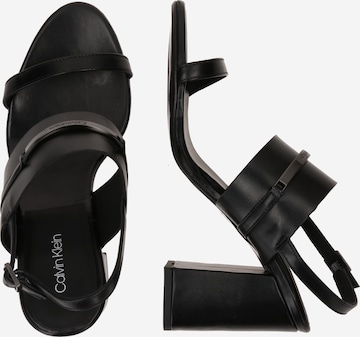 Calvin Klein - Sandalias con hebilla en negro