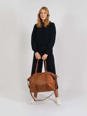 Borsa weekend di still Nordic in marrone