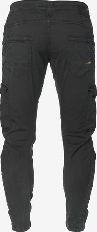 Le Temps Des Cerises Tapered Cargo Pants 'ALBAN' in Black