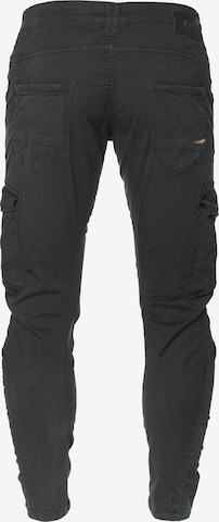 Effilé Pantalon cargo 'ALBAN' Le Temps Des Cerises en noir