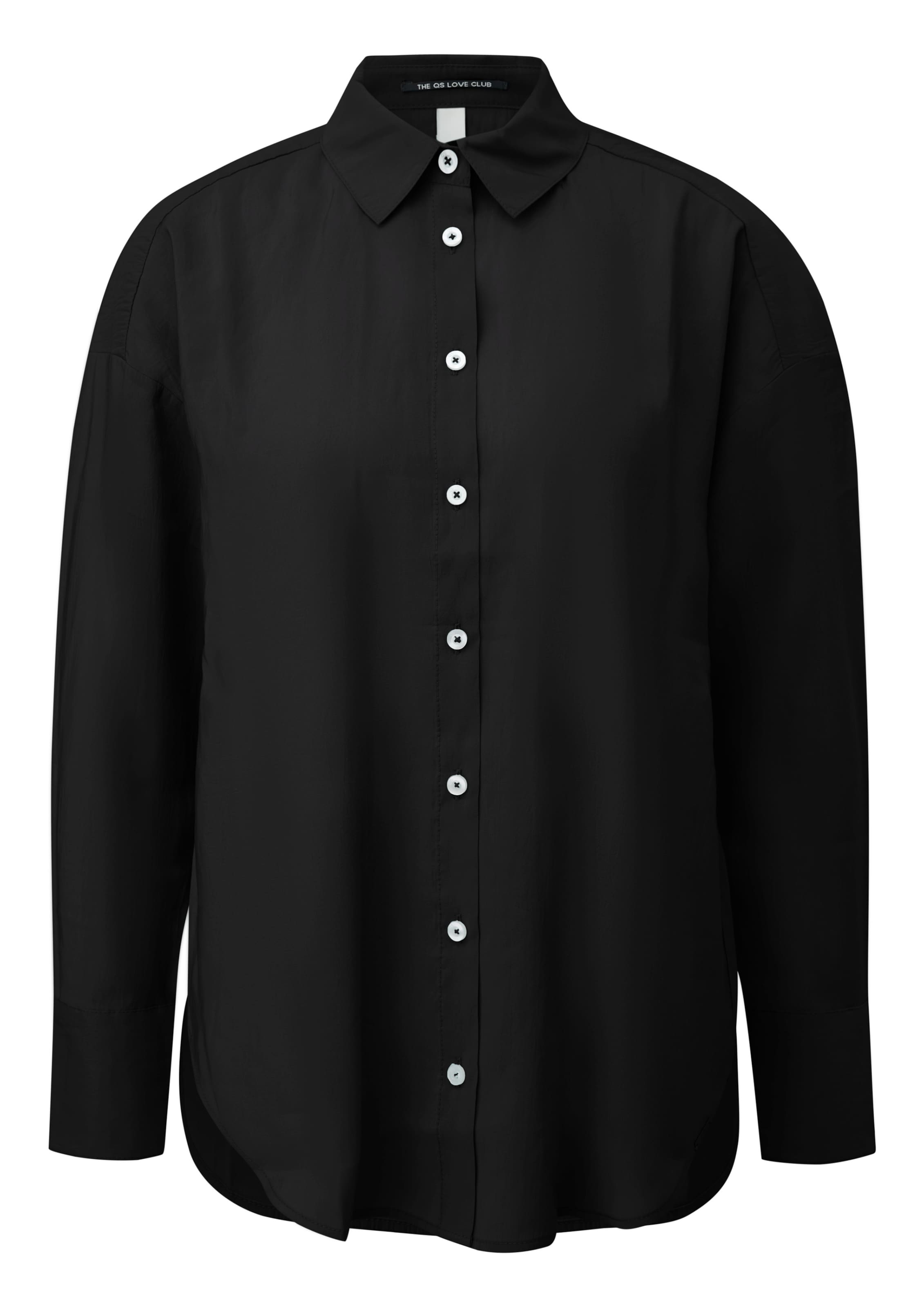 QS Bluse in Schwarz: Vorderseite