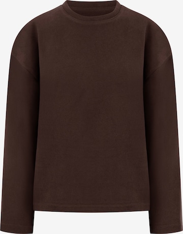 T-shirt Smilodox en marron : devant